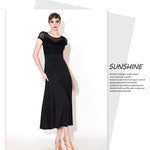 camellia lace pattern long dance dresses waterdrop back dresses for dancing ballroom - 38072192270519 - 38072192270519