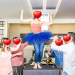 Ballet Tutu Skirt Women - Layered Tulle Fluffy Mini Ballet Skirt with Elastic Waist for Practice - DancerInn  - 32880955424951 - 32880955424951