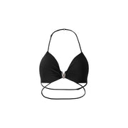 Black Dance Bra - Stretch Bra Wear for Dance with Padding Backless Design for Latin, Samba, Rumba - DancerInn