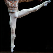 Ballet Tights for Men - Seamless Mens Footed Tights with Elastic Waistband Nylon Gym Training Dance Wear - DancerInn