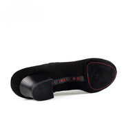 Ballroom Dance Practice Shoes - Soft Sole Breathable Canvas Lace-Up Latin Shoes for Men Salsa Tango Jazz Competition - DancerInn