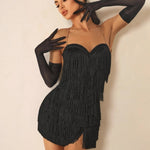 Fringe Dance Dress - Latin Dance Competition Dresses with Open Back Built-in Underwear for Tango Salsa Samba - DancerInn 69.52 Black / L - 34266701234359 - 34266701234359