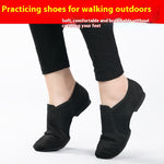 Soft Sole Dance Shoes - Black Canvas Guy Ballet Shoes with Unisex Flat Stretch for Women Men & Children - DancerInn  - 32604856418487 - 32604856418487