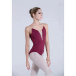 Adult Women's Gymnastics Leotard Ballet Camisole V-Neck Training Suit with Removable Pads BAT2901 - DancerInn - 29413035442359 - 29413035442359