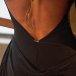 Latin Dancesport Dresses - Backless Dancing Leopard Dress with High Slit for Salsa Samba Tango - DancerInn - 34487856922807 - 34487856922807