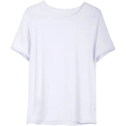 Boys Dance Shirts - Modal Short Sleeve Crew Neck Boy Dance Shirt in Black or White for Ballroom Latin Ballet - DancerInn