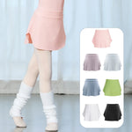 Pull On Ballet Skirt - Ballerina Wrap Skirt for Girls Toddler with Lightweight Chiffon Mesh Elastic Waist for Dance Gymnastics - DancerInn  - 32957538074807 - 32957538074807