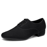 Salsa Dance Shoes for Men - Professional Soft Sole Lace Up Breathable Mesh Ballroom Dancing Shoes for Latin Tango & Modern Dance Practice - DancerInn  - 32687990669495 - 32687990669495