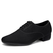 Salsa Dance Shoes for Men - Professional Soft Sole Lace Up Breathable Mesh Ballroom Dancing Shoes for Latin Tango & Modern Dance Practice - DancerInn
