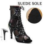 Leopard Print High Heel Sandals - Women's Dance Heels Shoes for Latin Jazz Tango Salsa Pole Dance DancerInn - 32166731088055 - 32166731088055