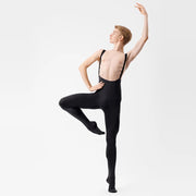 Mens Ballet Leotards - Spandex One-Piece Scoop Neck Bodysuit Dance Gymnastics for Men - DancerInn