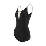 Adult Women's Gymnastics Leotard Ballet Camisole V-Neck Training Suit with Removable Pads BAT2901 - DancerInn - 29413035376823 - 29413035376823