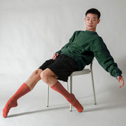 Dancer Socks for Mens Pilates Socks Non-Slip Cotton Elastic Mid-Calf Dancing Socks for Yoga, Fitness, Ballet, Modern Dance - DancerInn