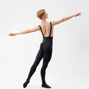 Mens Ballet Leotards - Spandex One-Piece Scoop Neck Bodysuit Dance Gymnastics for Men - DancerInn
