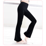 Bell Bottom Pants for Girls - Flared Leggings with High Waist for Kids Ballet, Dance, Yoga & Workout - DancerInn Black / XXXL - 33069688914103 - 33069688914103