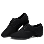 Salsa Dance Shoes for Men - Professional Soft Sole Lace Up Breathable Mesh Ballroom Dancing Shoes for Latin Tango & Modern Dance Practice - DancerInn  - 32687990603959 - 32687990603959