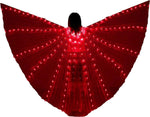 Multicolor LED Lights Belly Dance Isis Wings with Telescopic Sticks for Adults and Children - DancerInn - 26130869289143 - 26130869289143