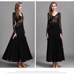 long sleeve ballroom dance practice dress - 71234984116407 - 71234984116407