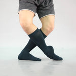 Dancer Socks for Mens Pilates Socks Non-Slip Cotton Elastic Mid-Calf Dancing Socks for Yoga, Fitness, Ballet, Modern Dance - DancerInn Green-B-One-Size - 32731967619255 - 32731967619255