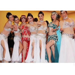 Bellydance Clothes for Women - Sexy Beaded Crystal 3 Piece Dance Costume Set with Bra, Belt, and Necklace - DancerInn - 27446953574583 - 27446953574583