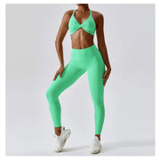 Women Athletic High Waist Leggings Seamless Yoga Gym Tights Stretchy Fitness Activewear Pants - DancerInn