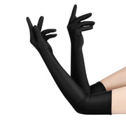 Long Black Opera Gloves - Vintage Ladies Elbow Length Dancing Gloves for Sun Protection & Driving - DancerInn  Women Dance Accessories