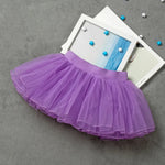 Ballet Skirt Tutu for Girls - Fluffy Soft Yarn 4-Layer Tulle Kids Dance Mini Skirt for Toddler&Children - DancerInn Purple-L - 32772304470199 - 32772304470199