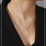 Gymnastic Jewelry & Ballet Jewelry for Ballerina Dancer Gymnast Gold Necklace Rhythmic Stainless Steel  Sport Jewelry - DancerInn  - 32274741756087 - 32274741756087