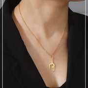 Gymnastic Jewelry & Ballet Jewelry for Ballerina Dancer Gymnast Gold Necklace Rhythmic Stainless Steel  Sport Jewelry - DancerInn
