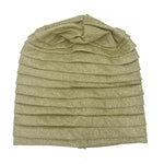 Women’s Glitter Pleated Full Body Turban Cap Muslim Headscarf African Headpiece - DancerInn - 26804124647607 - 26804124647607