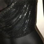 Backless Sequin Crop Tops Sexy Metallic Gold Silver Tanks for Women Summer Beach Club Fashion - DancerInn - 27315818397879 - 27315818397879