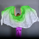 yellow pure silk dance skirt wrap - 37421554335927 - 37421554335927