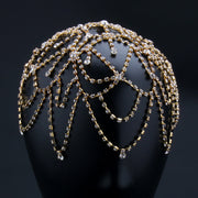 Crystal Headband Gatsby Headpiece Vintage Rhinestone Multilayer Belly Dance Hair Accessories DancerInn