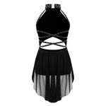 Ballet Dress Girl - Sleeveless Rhinestones Ballet Leotards for Girls Gymnastics, Ice Skating,  Lyrical, Latin & Contemporary Dance - DancerInn Kids Ballet Dresses - 32790020784311 - 32790020784311