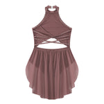 Ballet Dress Girl - Sleeveless Rhinestones Ballet Leotards for Girls Gymnastics, Ice Skating,  Lyrical, Latin & Contemporary Dance - DancerInn Kids Ballet Dresses - 32790020751543 - 32790020751543