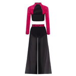 black dance pants girls wide leg - 36607274614967 - 36607274614967