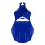 Ballet Dress Girl - Sleeveless Rhinestones Ballet Leotards for Girls Gymnastics, Ice Skating,  Lyrical, Latin & Contemporary Dance - DancerInn Kids Ballet Dresses - 32790020456631 - 32790020456631