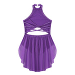 Ballet Dress Girl - Sleeveless Rhinestones Ballet Leotards for Girls Gymnastics, Ice Skating,  Lyrical, Latin & Contemporary Dance - DancerInn Kids Ballet Dresses - 32790020620471 - 32790020620471