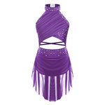Ballet Dress Girl - Sleeveless Rhinestones Ballet Leotards for Girls Gymnastics, Ice Skating,  Lyrical, Latin & Contemporary Dance - DancerInn Kids Ballet Dresses - 32790020980919 - 32790020980919
