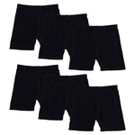 Girls Dance Underwear - 6pcs Solid Color Elastic Waist Toddler Kds Bike Shorts Leggings for 2-10 Years - DancerInn Color9-6pcs / L - 32918993830071 - 32918993830071