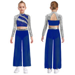 blue pants girl dance competition set - 36607275106487 - 36607275106487