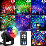 Disco Ball Disco Lights - Sound Activated Party Lights with Remote LED Stage Lights for Home Dance Parties - DancerInn - 34926336934071 - 34926336934071