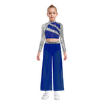 long sleeve 2 piece dance sets for girls - 36607274778807 - 36607274778807