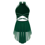 Ballet Dress Girl - Sleeveless Rhinestones Ballet Leotards for Girls Gymnastics, Ice Skating,  Lyrical, Latin & Contemporary Dance - DancerInn Kids Ballet Dresses - 32790020325559 - 32790020325559