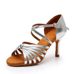 Latin Dancing Shoes for Women - Soft Suede Sole PU Upper Dance Heels for Ballroom Tango Salsa Bachata - 37291281318071 - 37291281318071