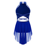 Ballet Dress Girl - Sleeveless Rhinestones Ballet Leotards for Girls Gymnastics, Ice Skating,  Lyrical, Latin & Contemporary Dance - DancerInn Kids Ballet Dresses - 32790020423863 - 32790020423863