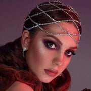 Crystal Headband Gatsby Headpiece Vintage Rhinestone Multilayer Belly Dance Hair Accessories DancerInn