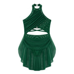 Ballet Dress Girl - Sleeveless Rhinestones Ballet Leotards for Girls Gymnastics, Ice Skating,  Lyrical, Latin & Contemporary Dance - DancerInn Kids Ballet Dresses - 32790020358327 - 32790020358327