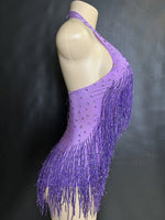 sparkling rhinestone leotard fringe - 38490054459575 - 38490054459575