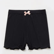 Girls Cartwheel Shorts for Under Dresses - Stretch Breathable Cotton Kids Toddler Dance Shorts Leggings for Athletic Bike Gym & Yoga - DancerInn Black / 4XL/12T